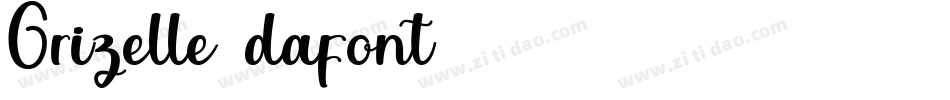 Grizelle (dafont)字体转换